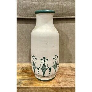 Vintage Italian Art Pottery Vase Signed Masparta San Stefano Hand Painted 9”